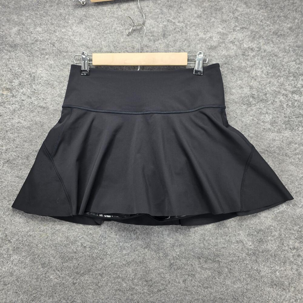 Athleta Skort Womens S Black Tagless Built-In Shorts Pockets Stretch Tennis